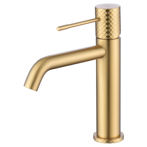 Monomando lavabo oro cepillado serie génova