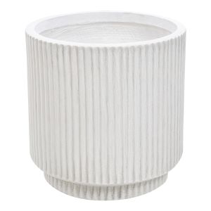 Maceta daria 24 cm blanco crema