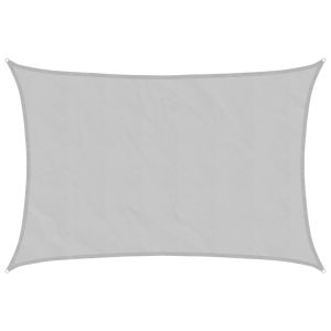vidaXL toldo de vela poliéster oxford 100% gris claro 5x4 m