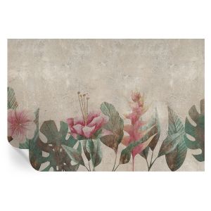 Papel pintado para paredes flora sutil 104x152 tulup