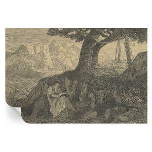 Papel pintado autoadhesivo carácter de lectura 104x152 tulup