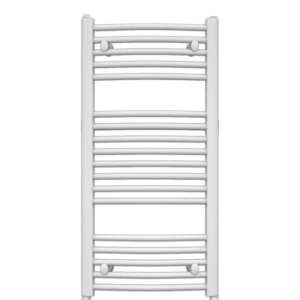 Radiador toallero curvo blanco 90x45cm / 348w(dt=50k) / baño hasta 6 m2