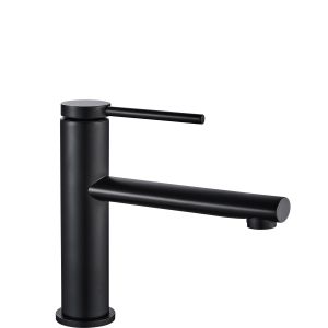Rea grifo de baño oval black low, 18x5x18 cm