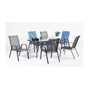 Mesa terraza jardín acero sulam desmontable y resistente