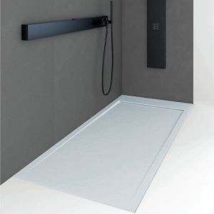 Plato de ducha resina quore ceniza  80x160cm