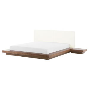 Cama zen 160 x 200 cm fresno marrón