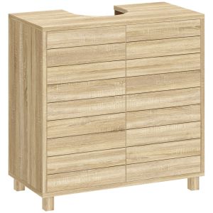 Mueble bajo lavabo 60x30x60 cm color marrón Homcom