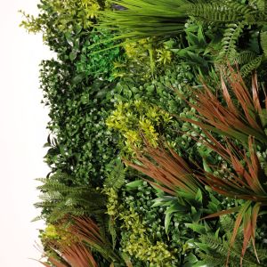 Jardín vertical artificial zafiro multicolor 100x100 cm - naturing monde