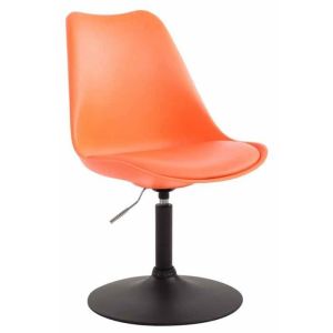 Silla comedor retro - naranja negro - ajustable