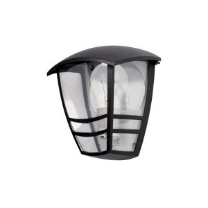 Alnilan outdoor wall light 1xe27 aluminium / polycarbonate black
