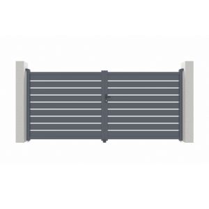Puerta batiente de aluminio 3,5m vogel h.180cm