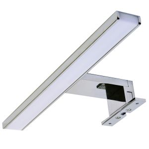 Kibath aplique LED gue 10w de 30 cm acabado cromo brillo 6000 k de aluminio
