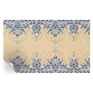 Papel pintado autoadhesivo adornos azules 416x254 tulup