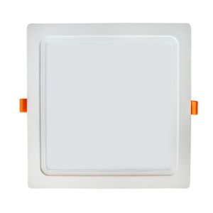 Foco empotrable LED 20w 3000k cuadrado con driver extraible blanco