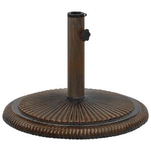 vidaXL base de sombrilla de hierro fundido bronce 45x45x30 cm