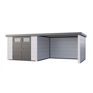 Caseta jardin nh8 con apoyo grande derecha | blanco / blanco | novo habitat