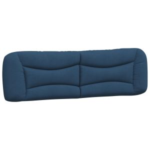 vidaXL cabecero de cama acolchado tela azul 180 cm