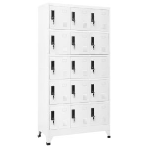 Taquilla de acero blanco 90x40x180 cm efe1122