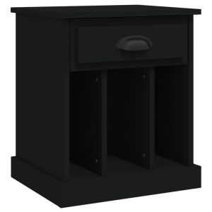 Casa lúmina - mesita de noche negro madeira  43 x 36 x 50 cm
