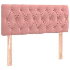 vidaXL cabecero de terciopelo rosa 100x7x78/88 cm