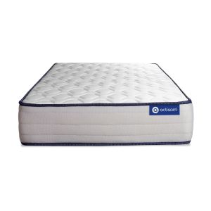 Colchón blanco con látex y espuma viscoelástica 90 x 220