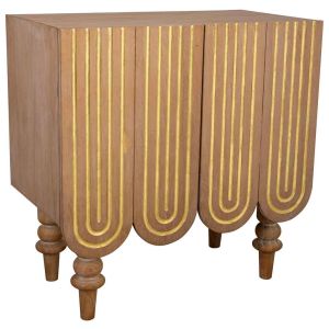 Aparador de madera marrón, medidas 42x80x81cm