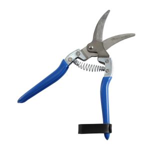 Tijera ajos curva m/azul m-21-c