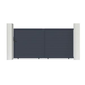 Puerta corredera de aluminio soldado eiger 3,5m h.180cm