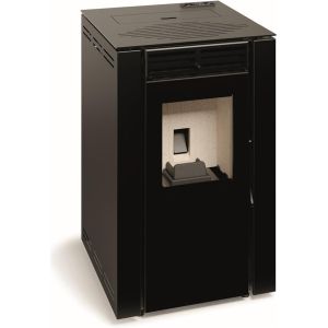 Tj - estufa de pellets modelo asia de 4,9 kw - color negro