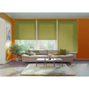Estor enrollable traslúcido ecofuture verde 165 x 190cm