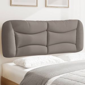 Cabecero de cama acolchado tela gris taupé 120 cm eerf9869