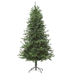 Árbol de navidad ø75x150 cm pe PVC y metal color verde Homcom