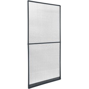 Tectake mosquitera aluminio fibra vidrio cortable resistente, antracita