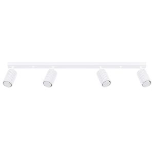 Lámpara de techo karbon 4 blanco aluminio 81x16.5x6.5cm