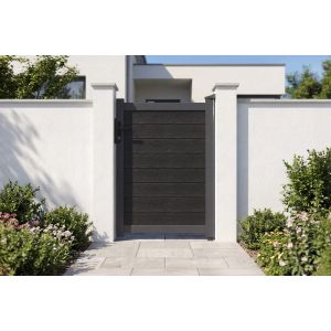 Portillo athos composite gris 1x1,4 m marco aluminio