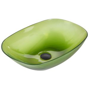 Lavabo sobre encimera moengo 54 x 36 cm solid surface verde
