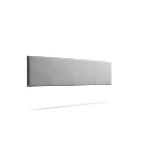 Cabecero tapizado nova polipiel 145x50x5 cm - plateado - moonia