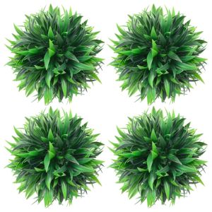 Bolas de boj artificial 4 unidades 15 cm eerf9974