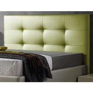 Cabecero de cama texas cabezal tapizado en polipel 180x 70 cm verde