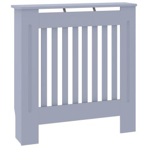 vidaXL cubierta para radiador madera de ingeniería gris 78 cm