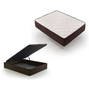 Pack canapé y colchón 105x190 chocolate descansin