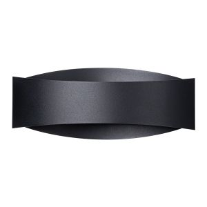 Lámpara de pared toni 1 negro acero 12x12x30cm