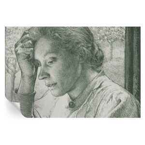 Papel pintado autoadhesivo mujer reflexiva 104x152 tulup