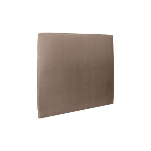 Cabecero tapizado 180 cm - tela terciopelo taupe - gris topo