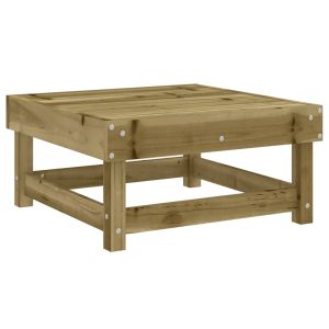 vidaXL taburete de jardín madera de pino impregnada