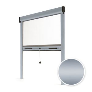 Mosquitera enrollable para ventana 80x100 cm - plata - gama 2025