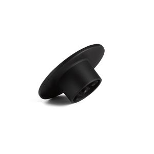 Luna tirador zamak ø60. Acabado negro mate