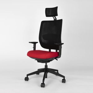 Actiu trim silla  ergonomica rossonero - con cabezal