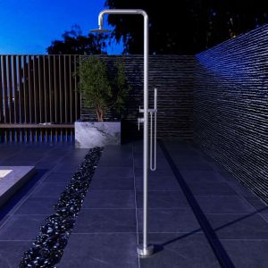 Ducha de piscina florida en acero inox | poolimex