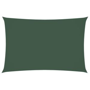 vidaXL toldo de vela rectangular tela oxford verde oscuro 2x4 m